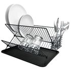 Orion, suszarka na naczynia, czarna, 45-32-25,5 cm