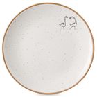 Orion, talerz deserowy ceramiczny, beżowy, 20 cm