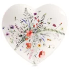 Orion, talerz deserowy porcelanowy, serce, Maki, 17.5-17 cm