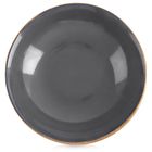Orion, talerz obiadowy, głęboki, ceramiczny, szary, glaze, 20,5cm
