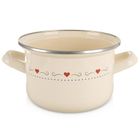 Orion, Tonca, garnek emaliowany, kremowy, 16 cm, 1,4 l