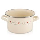 Orion, Tonca, garnek emaliowany, kremowy, 18 cm, 2 l