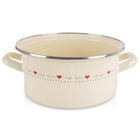 Orion, Tonca, garnek emaliowany, kremowy, 24 cm, 4 l