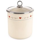 Orion, Tonca, pojemnik na żywność emaliowany z pokrywką szklaną, 1,4 l