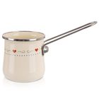 Orion, Tonca, tygielek do kawy emaliowany kremowy, 600 ml