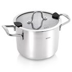 Orion, Venice, garnek stalowy z pokrywką, 18 cm, 3,5l