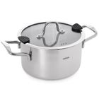 Orion, Venice, garnek stalowy z pokrywką, 22 cm, 4,3l