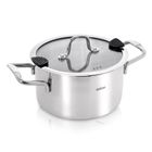 Orion, Venice, garnek stalowy z pokrywką, 24 cm, 6,2l