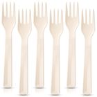 Orion, widelce stołowe, plastikowe kremowe, Sandy, 18 cm, 6 szt.
