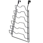 Orion, wieszak na pokrywki, metalowy, czarny, Radka