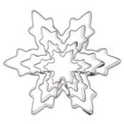 Orion, wykrawacze do ciastek, stalowe, płatki śniegu, 4 szt.
