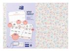 Oxford, planer tygodniowy, A4, 60 kartek, Floral