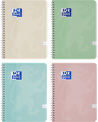 Oxford, Touch, kołozeszyt, A5, 80 kartek, kratka, pastel, 1 szt.