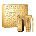 Paco Rabanne, 1 Million Men, zestaw: woda toaletowa spray, 100 ml + żel pod prysznic, 100 ml + woda toaletowa, 10 ml