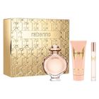 Paco Rabanne, Olympea, zestaw, woda perfumowana spray, 80 ml + balsam do ciała, 100 ml + woda perfumowana spray, 10 ml