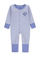 Pajac chłopięcy, bawełna organiczna, niebieski, paski, Bellybutton