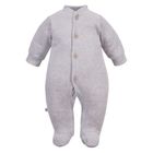 Pajac niemowlęcy, welurowy, szary, Eevi