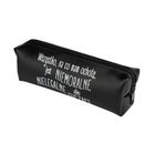 Pajacyk, piórnik saszetka, czarny z napisem