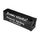 Pajacyk, piórnik saszetka, czarny z napisem