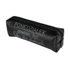 Pajacyk, piórnik saszetka, czarny z napisem