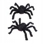 Pająk włochaty, dekoracja, czarna, 9 cm