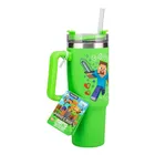Paladone, Minecraft, kubek termiczny ze słomką, 900 ml