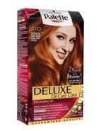 Palette, Deluxe, farba permanentna do włosów, szlachetna jasna miedź nr 370