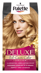 Palette, Deluxe, farba permanentna do włosów, złoty świetlisty miodowy blond nr 345
