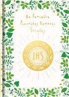 Pamiątka I Komunii Świętej. Opłatek