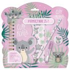 Pamiętnik z kłódką 2w1 + zestaw przyborów, Koala