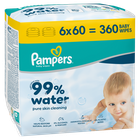 Pampers, 99% Water, chusteczki nawilżane dla dzieci, 6-60 szt.