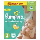 Pampers, Active Baby, pieluchy jednorazowe, rozmiar 3, Midi, 150 szt.