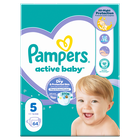 Pampers, Active Baby, pieluchy jednorazowe, rozmiar 5, 11-16 kg, 64 szt.