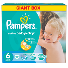 Pampers, Active Baby, pieluchy jednorazowe, rozmiar 6, Extra Large, 66 szt.