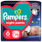 Pampers, Night Pants, pieluchomajtki, rozmiar 6, 15 kg+, 19 szt.
