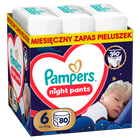 Pampers, Night, pieluchomajtki, rozmiar 6, 13-19kg, 80 szt.