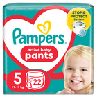 Pampers, Pants, pieluchomajtki, rozmiar 5, 11-17 kg, 22 szt.