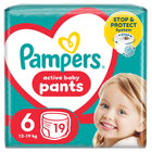 Pampers, Pants, pieluchomajtki, rozmiar 6, 13-19 kg, 19 szt.