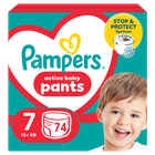 Pampers, Pants, pieluchomajtki, rozmiar 7, 15+ kg, 74 szt.