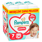 Pampers, Premium Care, pieluchomajtki, rozmiar 7, 15kg+, 62 szt.