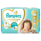 Pampers, Premium Care, pieluchy jednorazowe, rozmiar 0, do 3 kg, 30 szt.