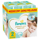 Pampers, Premium Care, pieluchy jednorazowe, rozmiar 2, 4-8 kg, 240 szt.