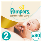 Pampers, Premium Care, pieluchy jednorazowe, rozmiar 2, mini, 160 szt., zapas na miesiąc