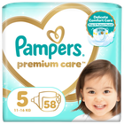Pampers, Premium Care, pieluchy jednorazowe, rozmiar 5, 11-16 kg, 58 szt.