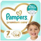 Pampers, Premium Care, pieluchy jednorazowe, rozmiar 7, 15kg+, 64 szt.