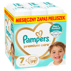 Pampers, Premium Care, pieluchy jednorazowe, rozmiar 7, 15kg+, 99 szt.