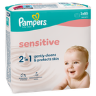 Pampers, Sensitive, chusteczki nawilżane dla dzieci, 3-80 szt.