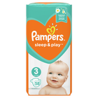 Pampers, Sleep&Play, pieluchy jednorazowe, rozmiar 3, 6-10 kg, 58 szt.