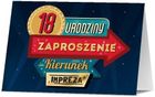 Pan Dragon, zaproszenie, Urodziny 18, 10 szt.