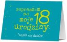 Pan Dragon, zaproszenie, Urodziny 18, 10 szt.